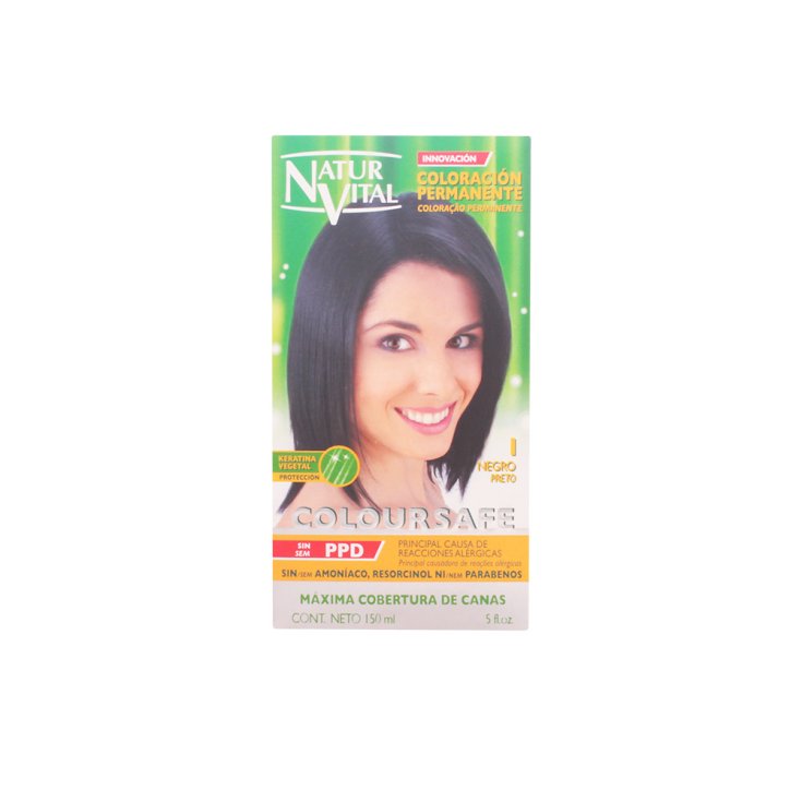 Naturaleza Y Vida Coloursafe Coloración Permanente Negra 1 150ml