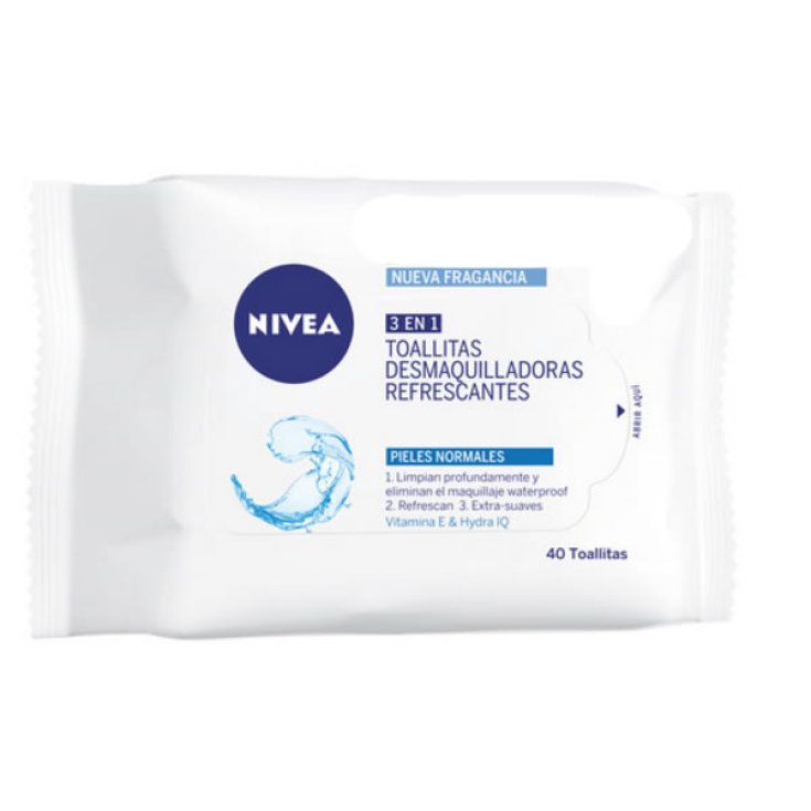 Nivea 3 En 1 Toallitas Desmaquillantes 40 Unidades