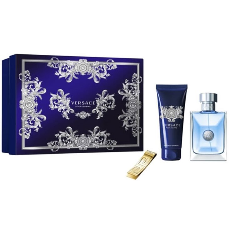 Versace Pour Homme Eau De Toilette Spray 100ml Set 3 Partes 2016