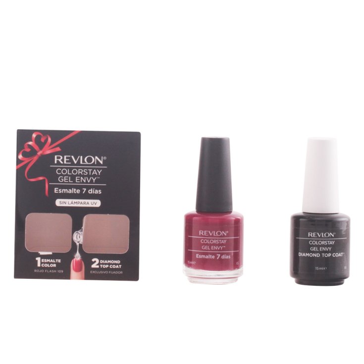 Revlon Color Stay Gel Envy Duo Rojo Flash Color 15ml Set 2 Partes 2017