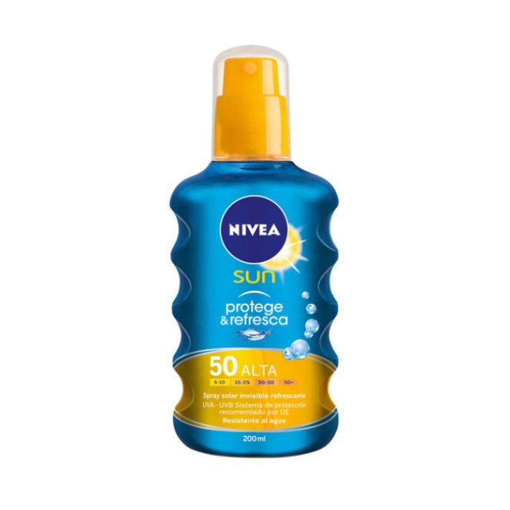 Nivea Sun Leche Solar Refrescante Spray Proteger Y Refrescar Spf50 200ml