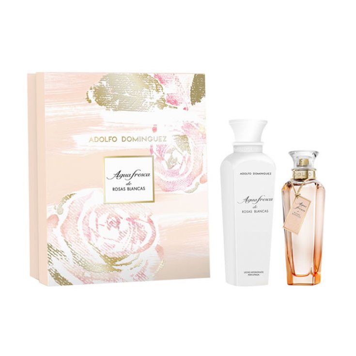 Adolfo Dominguez Agua Fresca De Rosas Blancas Eau De Toilette Spray 120ml Set 2 Partes 2017