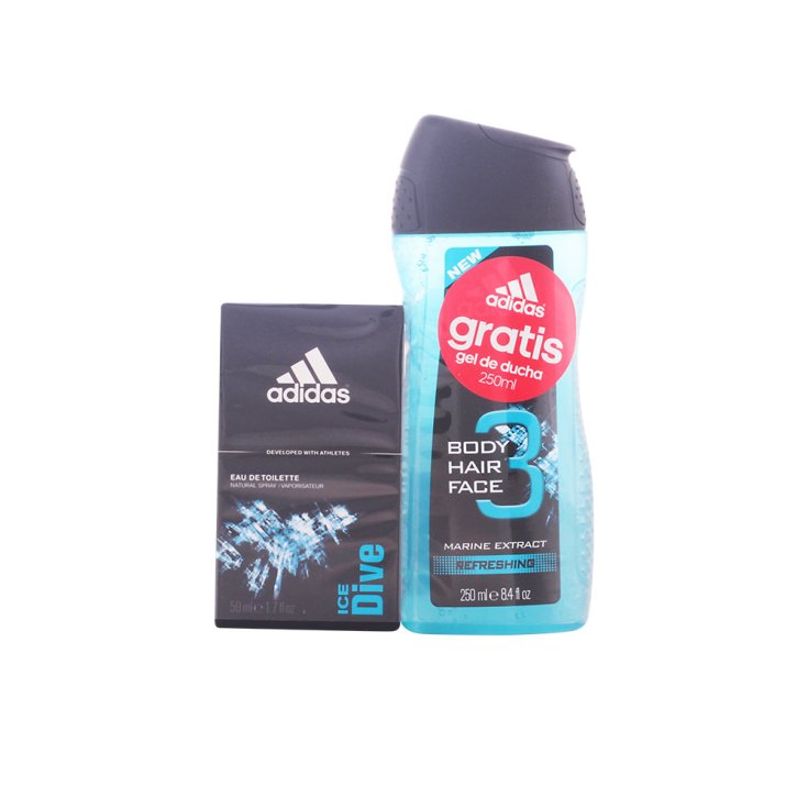 Adidas Men Ice Dive Eau De Toilette Spray 50ml Set 2 Partes