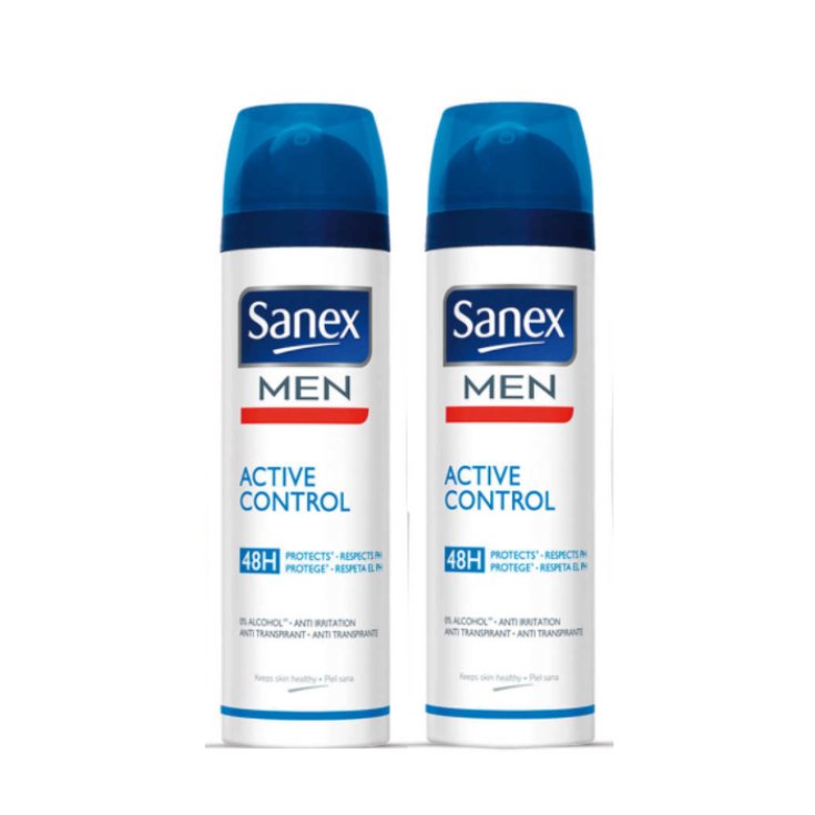 Sanex Men Active Control Desodorante Spray 48h 2x100ml
