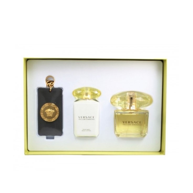 Versace Yellow Diamond Eau De Toilette Spray 90ml Set 3 Partes 2017