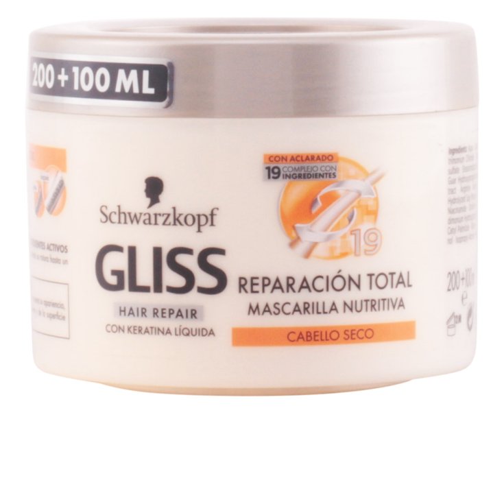 Schwarzkopf Gliss Mascarilla Nutritiva Reparación Total 300ml