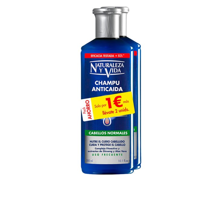 Naturaleza Y Vida Champú Anti Caída Cabello Normal 2x300ml