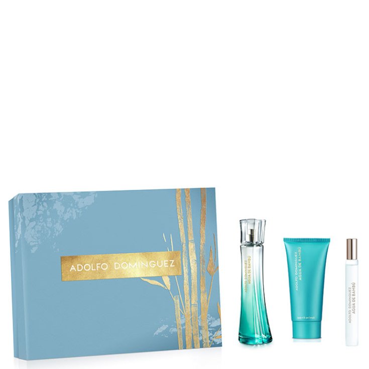 Adolfo Dominguez Bambu Aqua Woman Eau De Toilette Spray 100ml Set 3 Partes 2017
