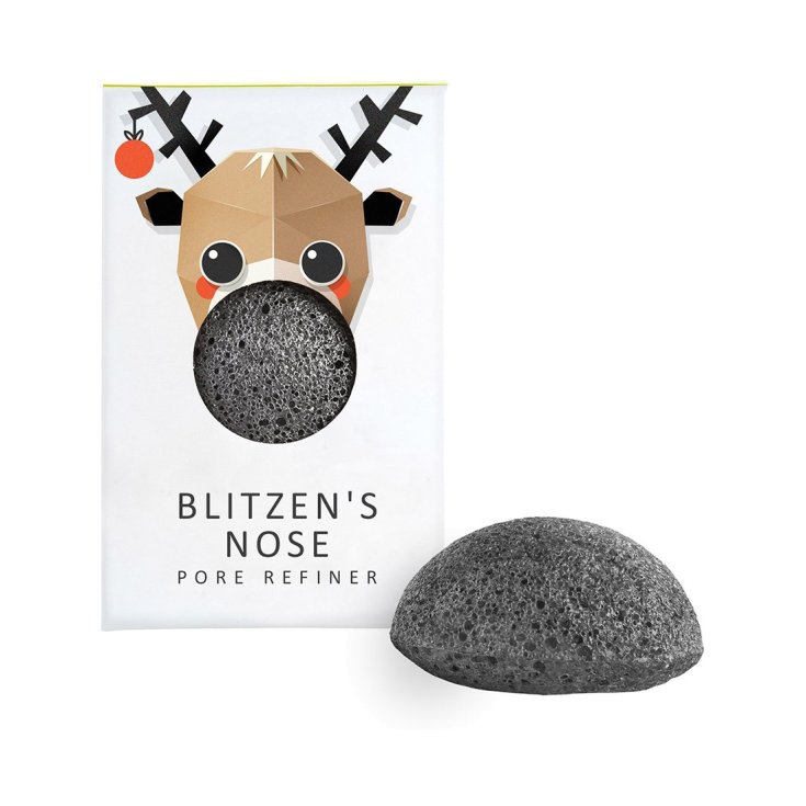 The Konjac Blitzen Pure Konjac Mini Face Puff con carbón de bambú