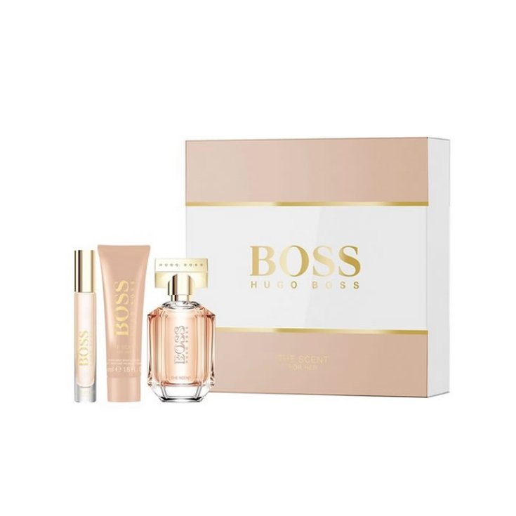 * BOSS THE SCENT D KIT EDP50 + LOTE + MIN