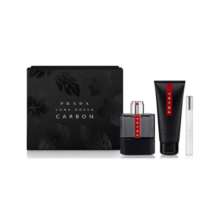 Prada Luna Rossa Carbon Eau De Toilette Spray 100ml Set 3 Partes 2018