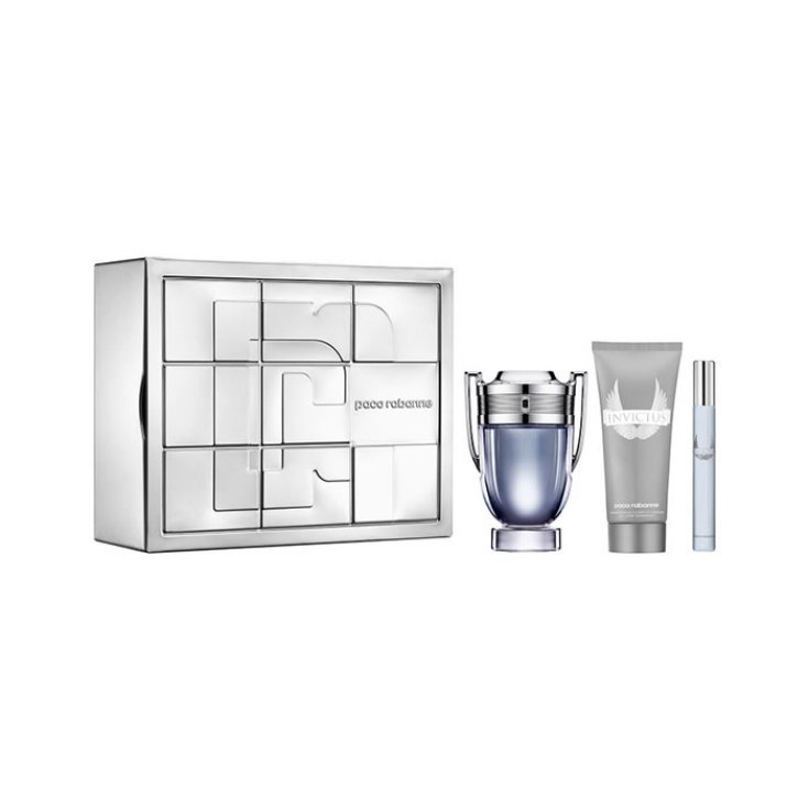 Paco Rabanne Invictus Eau De Toilette Vaporizador 100ml Set 3 Partes 2018