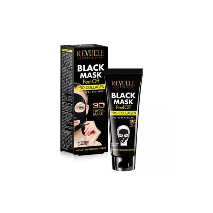 Revuele Black Mask 3D Facial Peel Off Pro Colágeno 80ml
