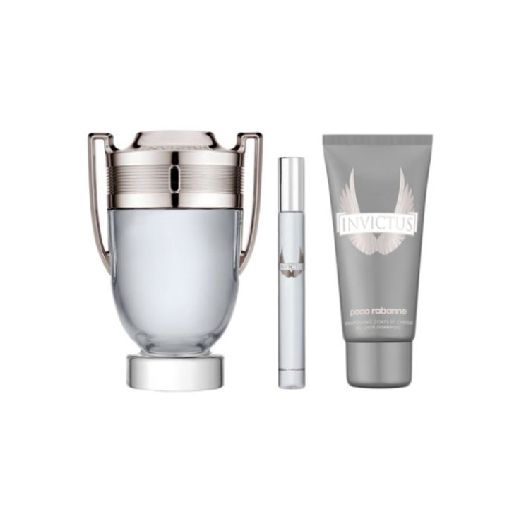 Paco Rabanne Invictus Eau De Toilette Vaporizador 100ml Set 3 Partes 2018