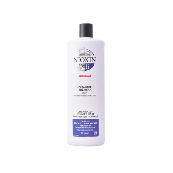 Nioxin System 6 Champú Volumen Cabello Fino Muy Débil Cabello Tratado Químicamente 1000ml