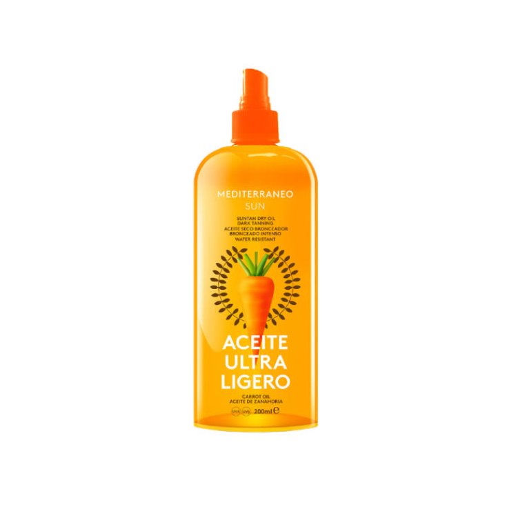 Mediterraneo Sun Aceite Seco Bronceador De Zanahoria Bronceado Oscuro 200ml