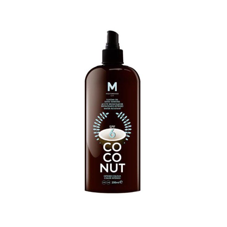Mediterraneo Sun Aceite Bronceador De Coco Bronceado Oscuro Spf6 200ml