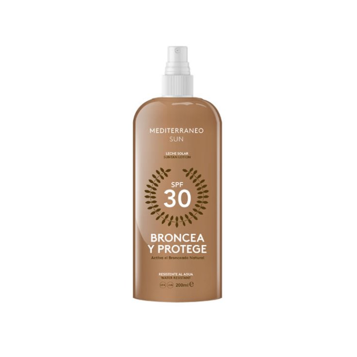 Mediterraneo Sun Broncea Y Protege Loción Bronceadora Spf30 200ml