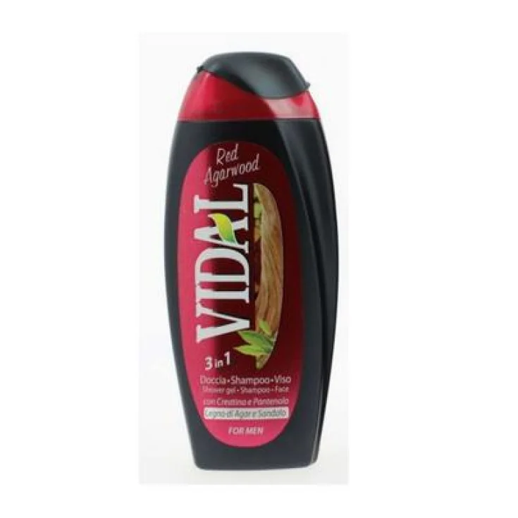 VIDAL D/S MADERA AGAR ROJA 3EN1 250 ML