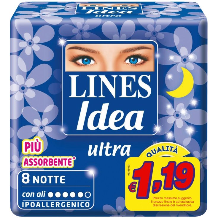 * LÍNEAS IDEA ULTRA NIGHT WINGS X 8 PCS