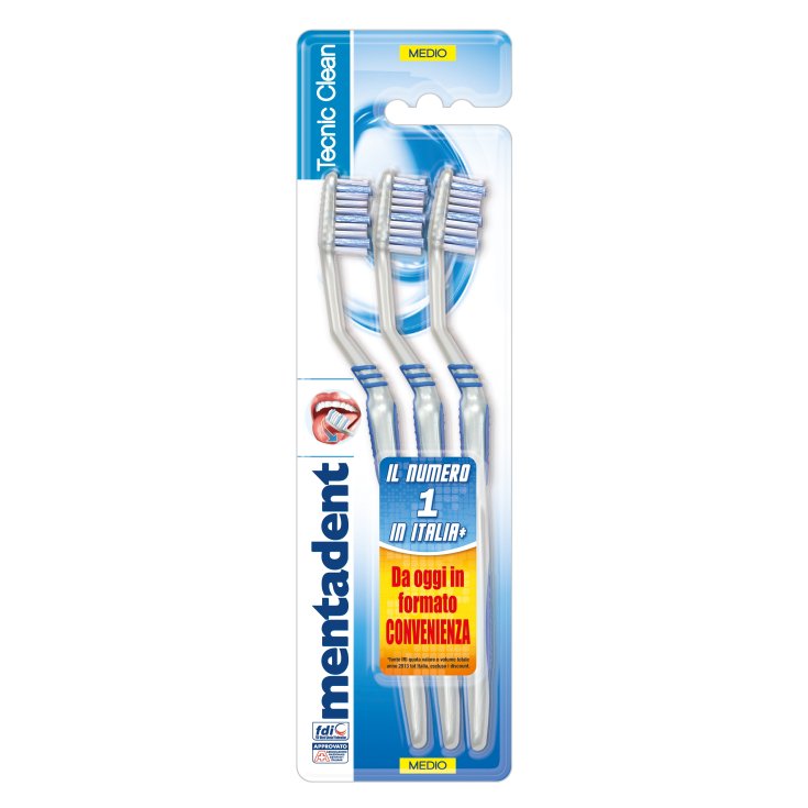 MENTADENT SPAZ TECNIC CLEAN X 3