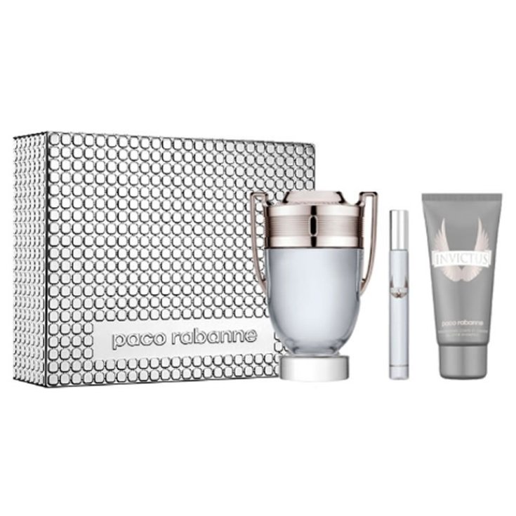 Paco Rabanne Invictus Eau De Toilette Vaporizador 100ml Set 3 Partes 2018