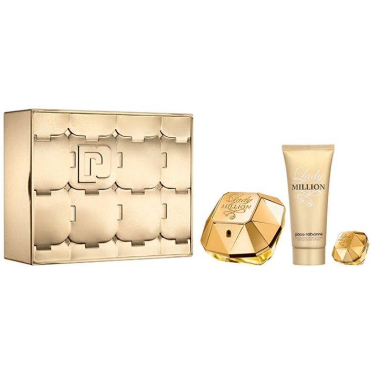 Paco Rabanne Lady Million Eau De Parfum Vaporizador 80ml Set 3 Partes 2018