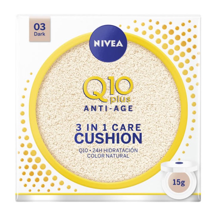 Nivea Q10+ Cojín 3 En 1 Cuidado 03 Oscuro 15g