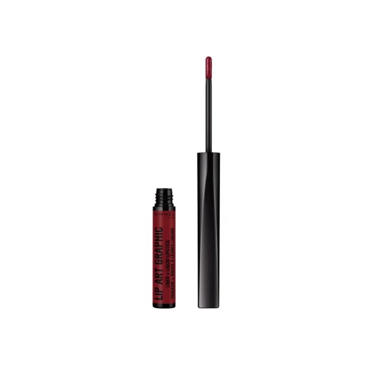 Rimmel London Lip Art Graphic Liner & Liquid Lipstick 810 Be Free
