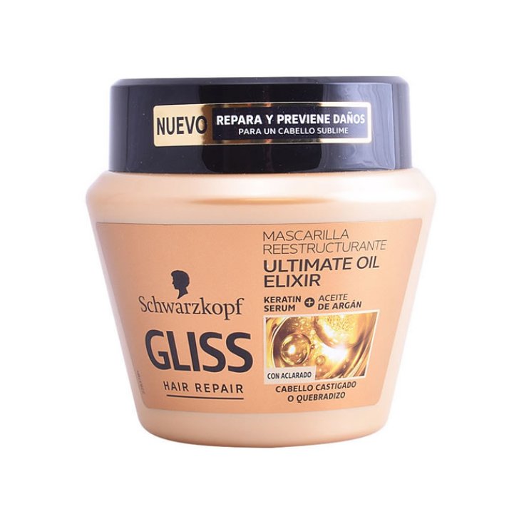 Schwarzkopf Gliss Hair Repair Ultimate Oil Elixir Mascarilla Reestructurante 300ml