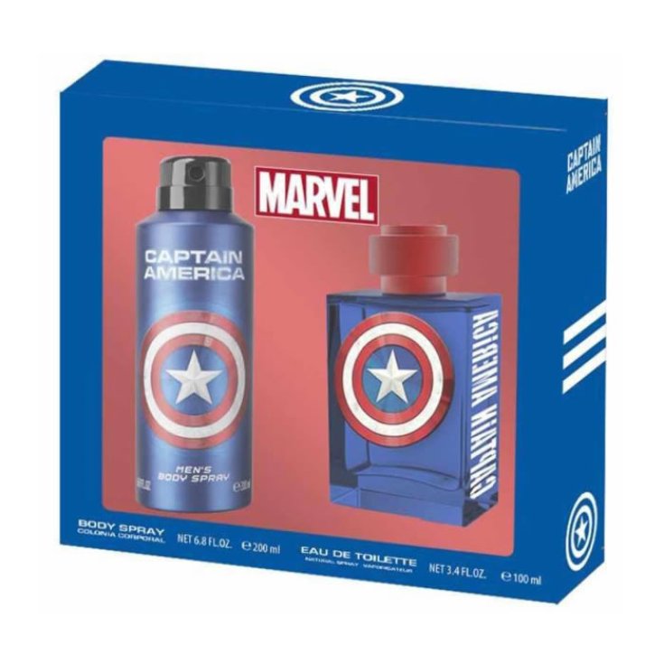 Marvel Capitán América Eau De Toilette Spray 100ml Set 2 Partes 2018