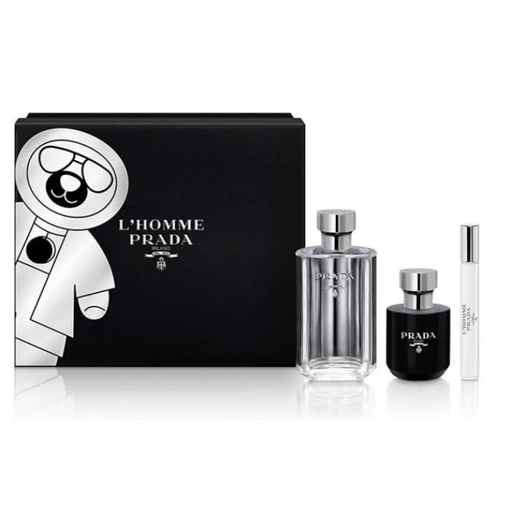 Prada L'Homme Eau De Toilette Spray 100ml Set 3 Partes 2018