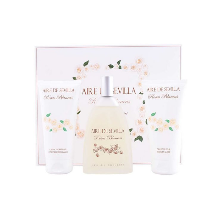 Aire De Sevilla Rosas Blancas Eau De Toilette Vaporizador 150ml Set 3 Partes 2018