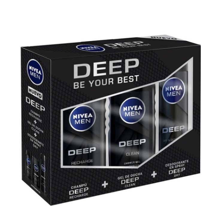 Nivea For Men Deep Set 3 Piezas 2020