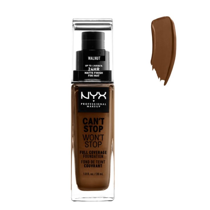 Nyx Can´t Stop Won´t Stop Base Cobertura Completa Nogal 30ml
