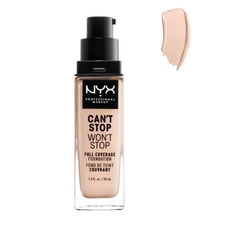 Nyx Can´t Stop Won´t Stop Base de Maquillaje Cobertura Completa Porcelana Ligera 30ml