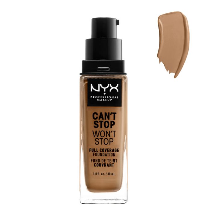 Nyx Can´t Stop Won´t Stop Base Cobertura Completa Dorada 30ml