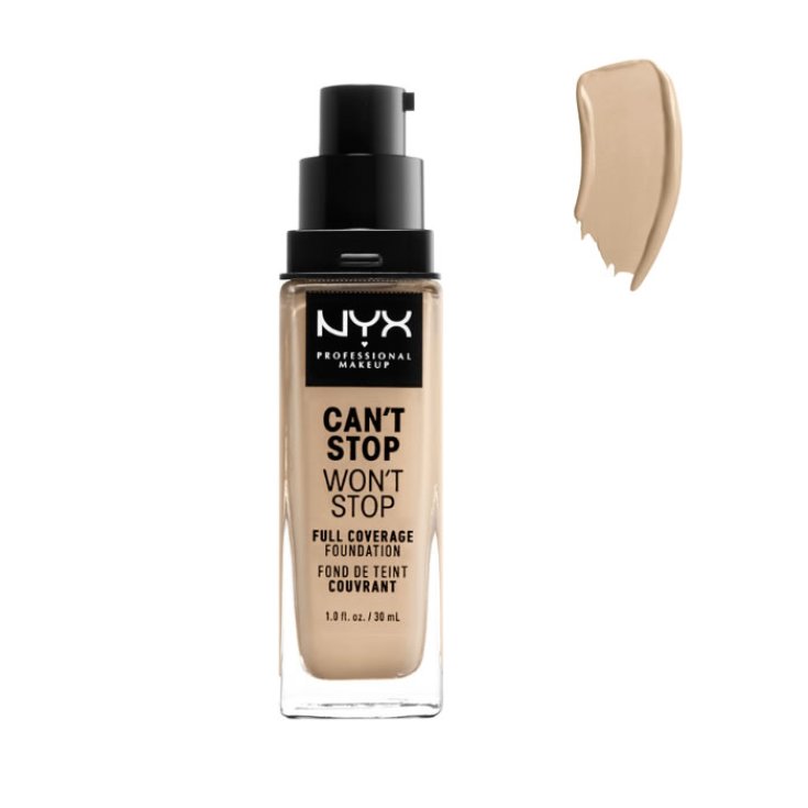 Nyx Can´t Stop Won´t Stop Base Cobertura Completa Desnudo 30ml