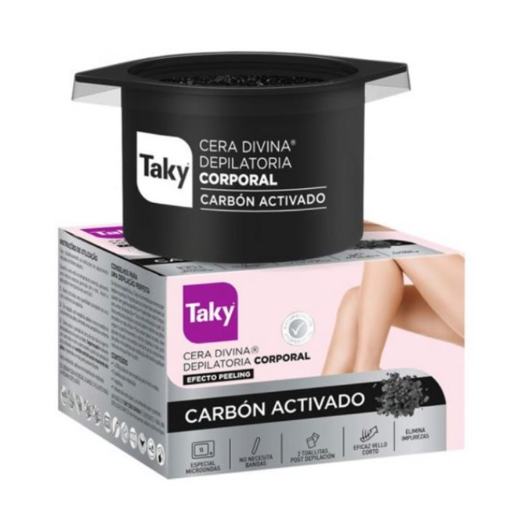 Taky Cire Depilatorio Divine Corps au Charbon Actif 300gr