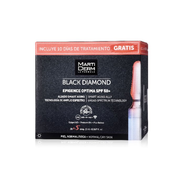 Martiderm Black Diamond Epigence Optima Spf50 30 Ampollas + 10 Días De Regalo