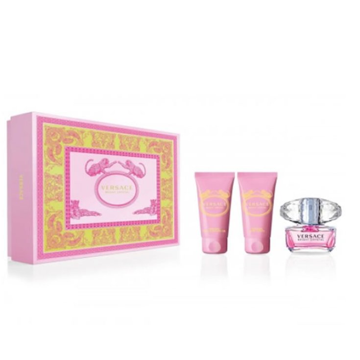 Versace Bright Crystal Eau De Toilette Spray 50ml Set 3 Partes 2020