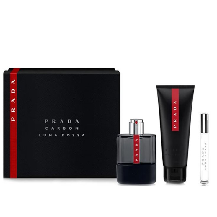 Prada Luna Rossa Carbon Eau De Toilette Spray 100ml Set 3 Partes 2019
