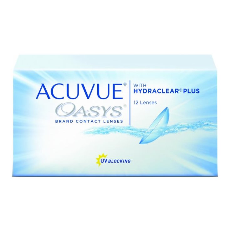 Acuvue Oasys Hydraclear Lentes de Contacto 2 Semanas Reemplazo -3.25 BC / 8.4 12 Unidades