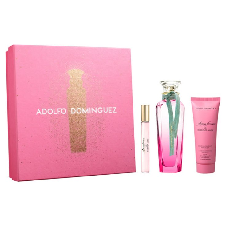 Adolfo Dominguez Agua Fresca Gardenia Musk Eau De Toilette Spray 120ml Set 3 Partes 2019