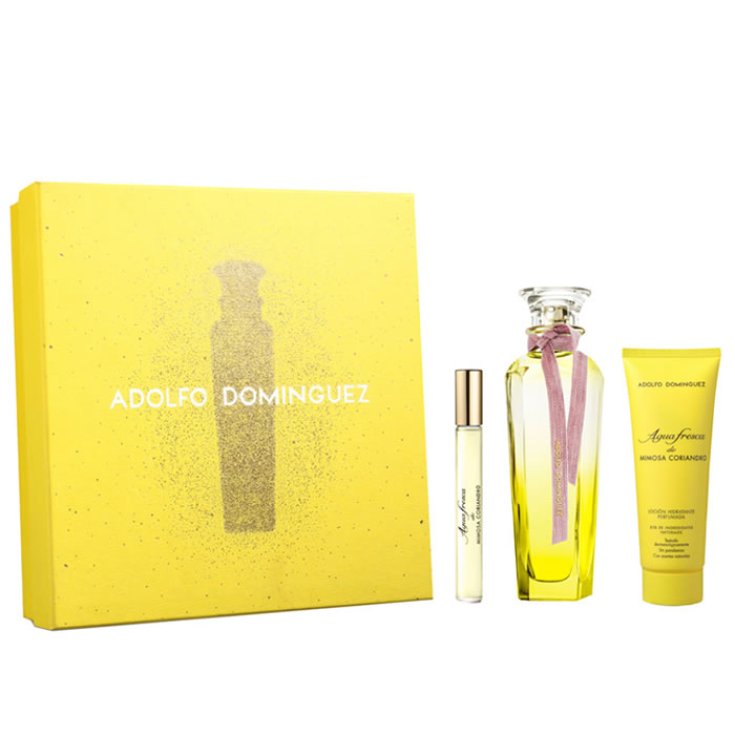 Adolfo Dominguez Agua Fresca Mimosa Coriandro Eau De Toilette Spray 120ml Set 3 Partes 2019