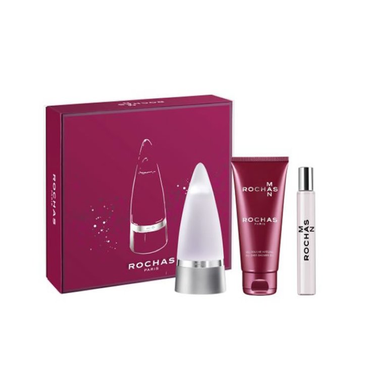 Rochas Man Eau De Toilette Spray 100ml Set 3 Partes 2019