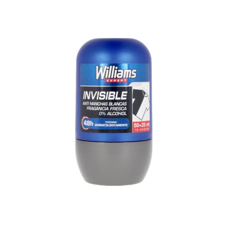 Williams Expert Invisible Desodorante Roll On 48h 75ml