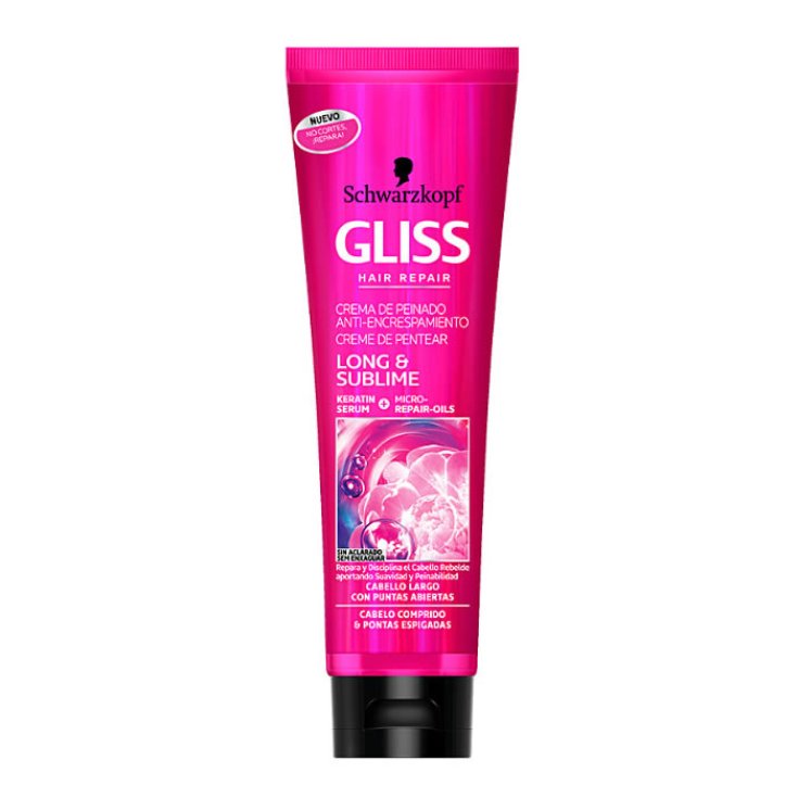 Schwarzkopf Gliss Long & Sublime Crema Anti Frizz 100ml