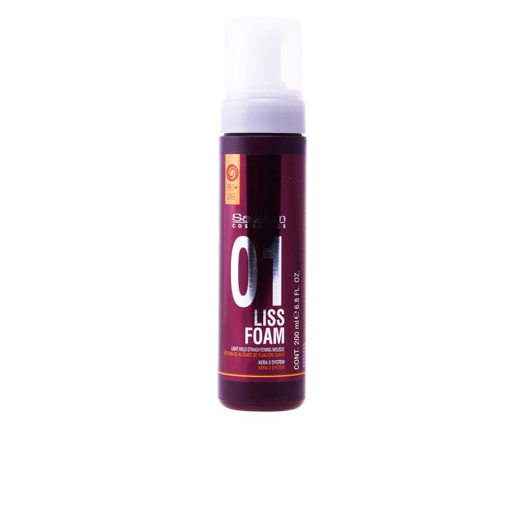 Salerm Cosmetics Liss Espuma Ligera Fijación Espuma Alisadora 200ml