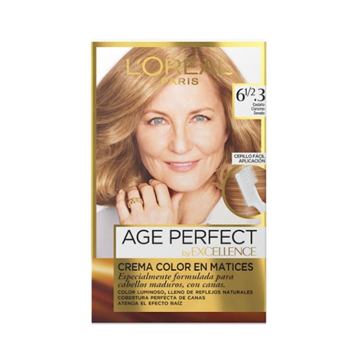 Loreal Excellence Age Perfect 61 2.3 Castaño Claro Dorado Loreal Excellence Age Perfect 61 2.3 Castaño Claro Dorado